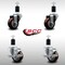 Service Caster 3'' SS Maroon Poly Wheel Swivel 1-1/2'' Expanding Stem Caster Set 2 Brakes, 4PK SCC-SSEX20S314-PPUB-MRN-2-TLB-2-112 - alternate 3